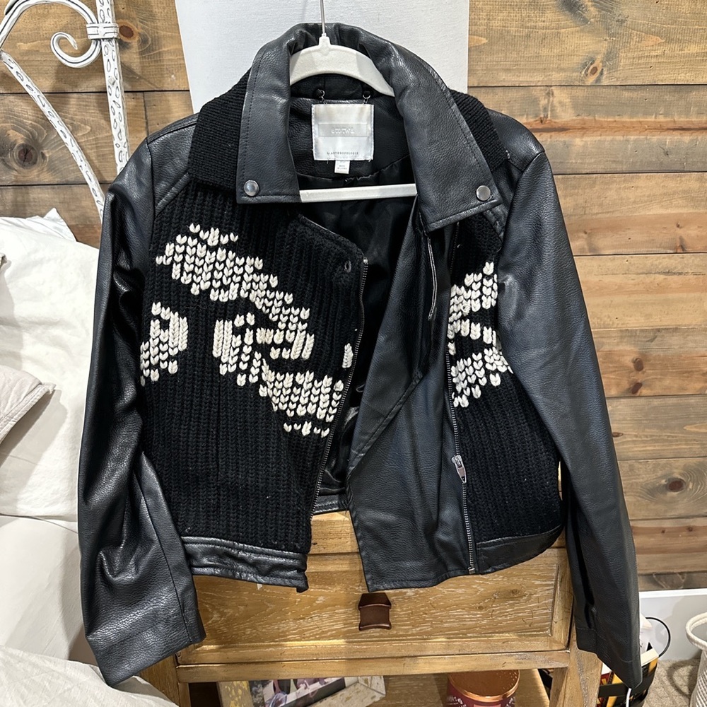 Anthropology leather jacket